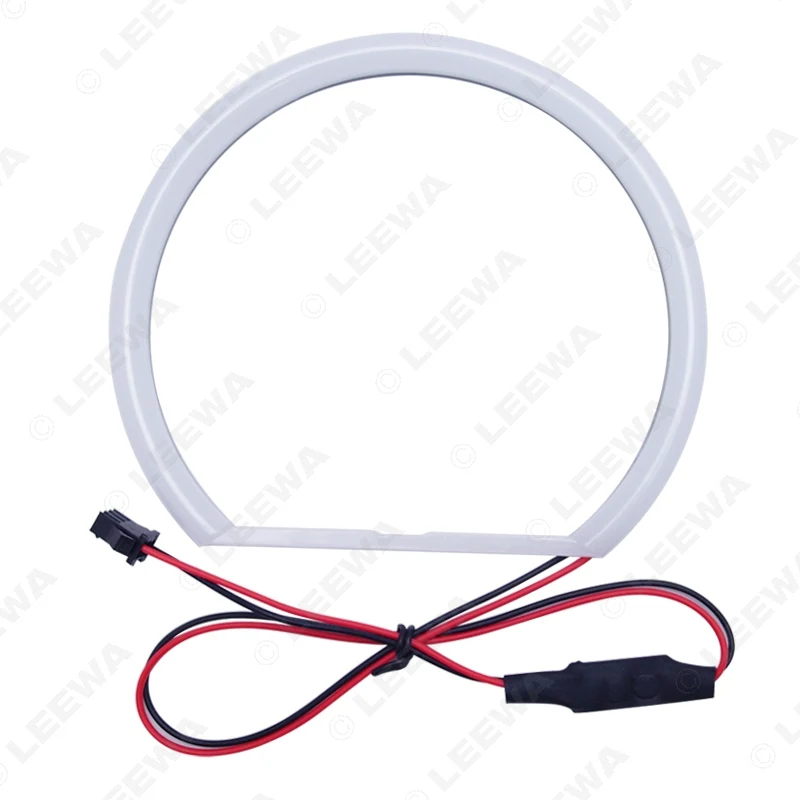 LEEWA 4X131mm Car Auto Halo Rings Cotton Lights SMD LED Angel Eyes for Lada VAZ 2106 Car Styling White/Blue/Yellow/RGB #CA1106