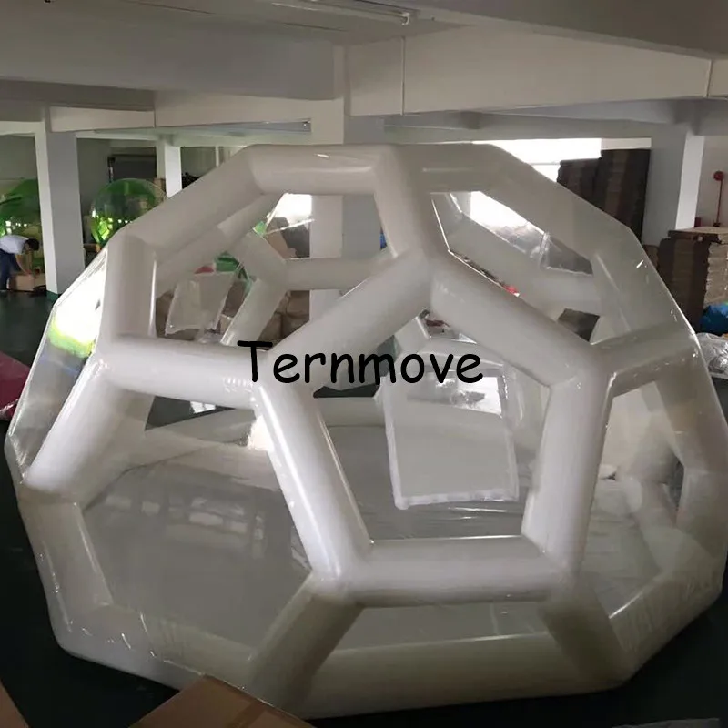 inflatable soccer Football Pitch meeting space,event air dome luna tent leisure camping bubble tent