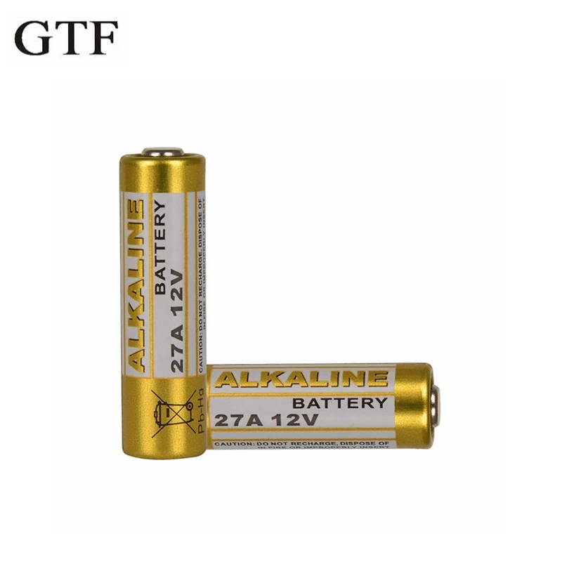 GTF 5pcs 12V 27A Dry Alkaline Battery for Toy doorbell microphone remote control Neutral Packing Batteries 23A 12V Dry batteries