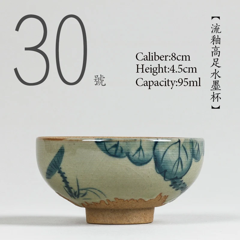 

NO.030 Chinese high-quality ceramic tea cup 95ml Kung Fu tea set porcelain, handmade painted tea cup, small tea bowl
