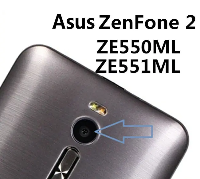 Coopart New Back Rear Camera lens glass for Asus ZenFone2 zenfone 2 ZE550ML ZE551ML with Sticker