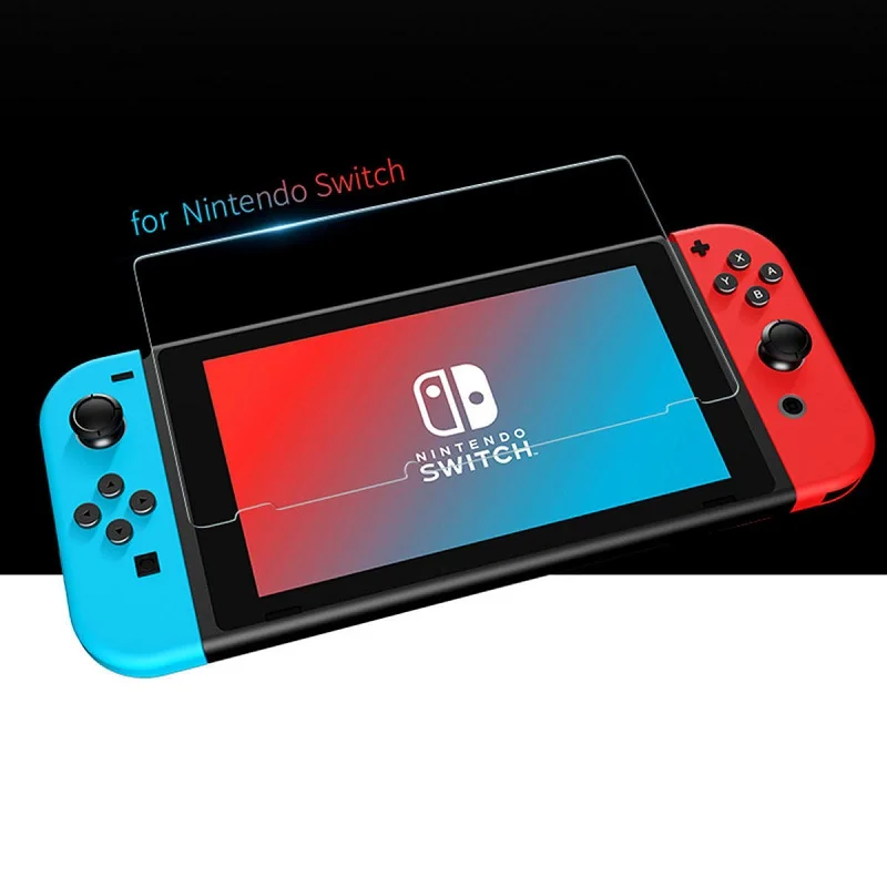Protector de pantalla de vidrio templado 9H para Nintendo Switch, película protectora, cubierta de piel para Nintendo Switch, accesorios NS, 2 paquetes