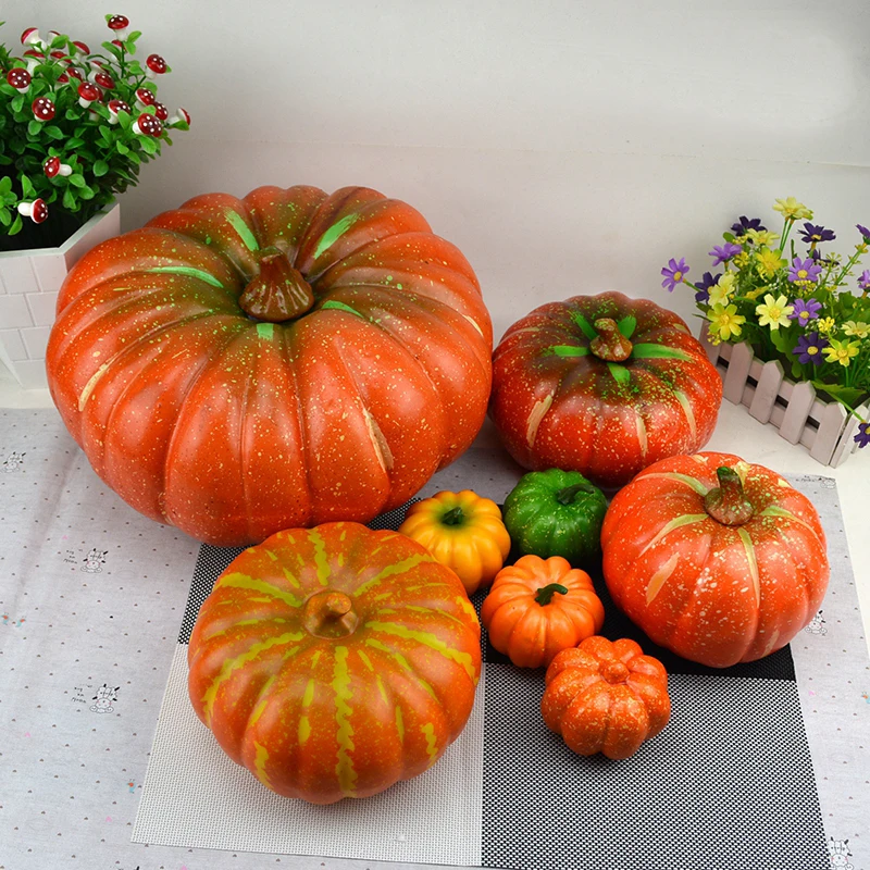 050 Large Simulated Vegetable Pumpkin Model/Ultra-realistic Pumpkin Photography Projects/Cabinet Decoration Projects dia20cm