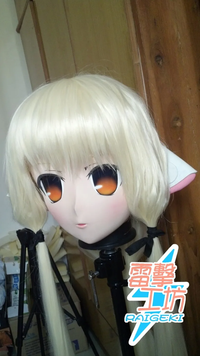 

(KM91819)Top Quality Handmade Female Resin Full Face Chobits Eruda Cosplay Mask Kigurumi Crossdresser Doll