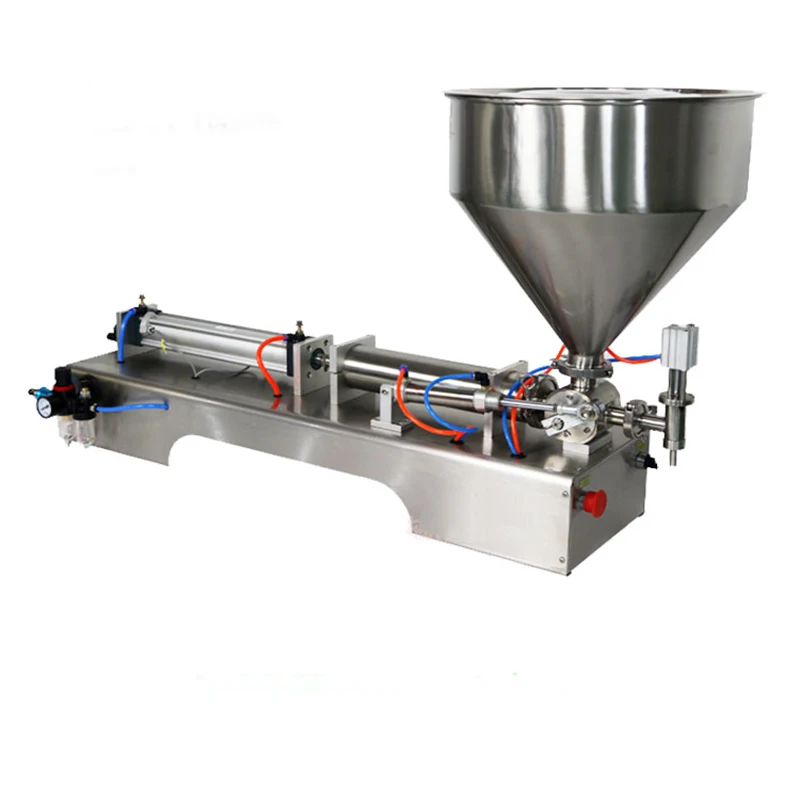 Automatic quantitative G1WY single-head Pneumatic piston filler Liquid Horizontal pneumatic paste filling machine