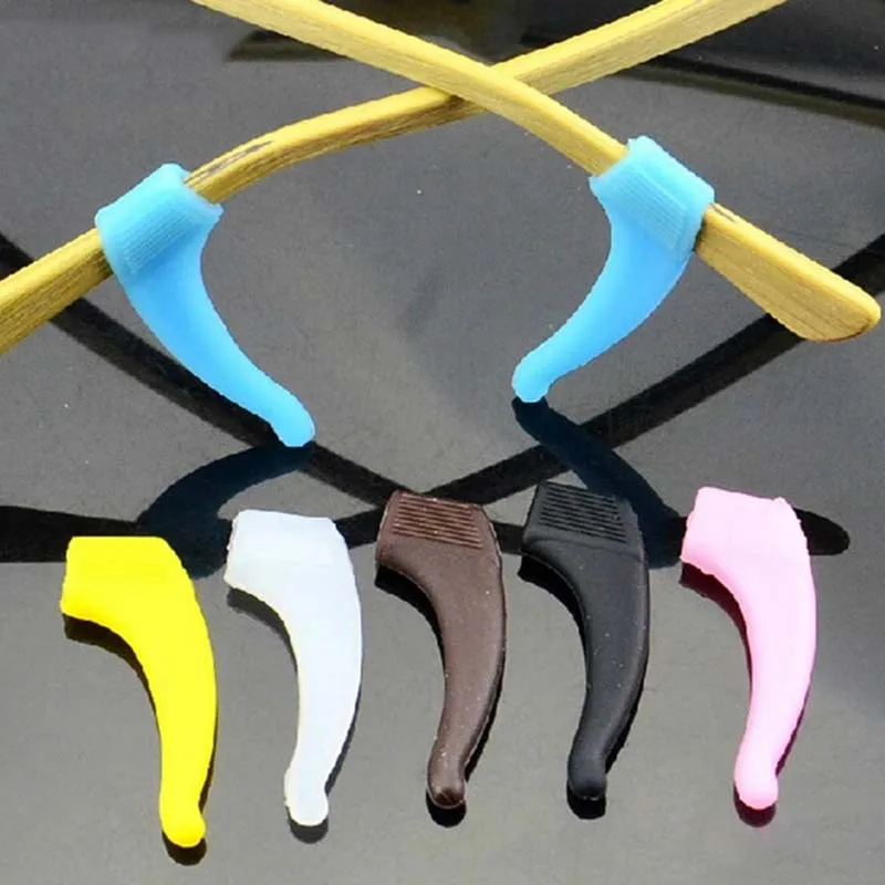 New 1 Pair Sunglasses Eyewear Ear Hook Eyeglasses Glasses Silicone Anti Slip Temple Tip Sport Holder Braces Supports Hot Sale