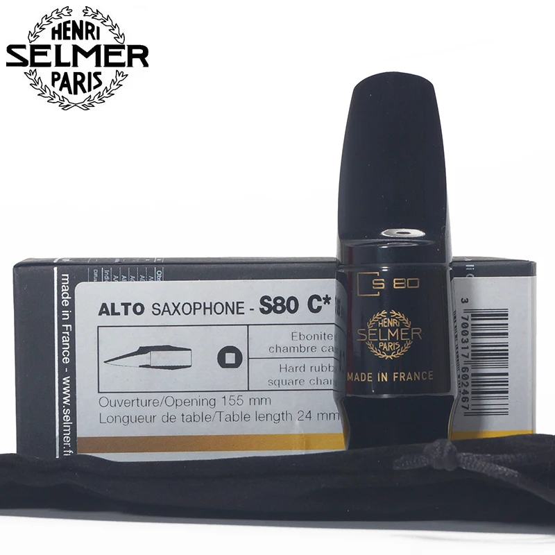 French Original Selmer S80 C * C * * alto saxophone mouthpiece bakelite Hard rubber material