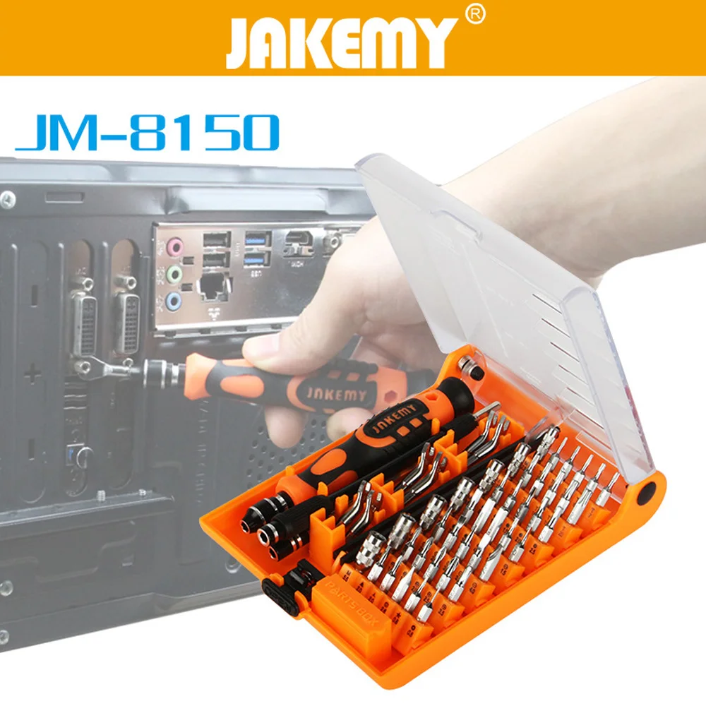 

JAKEMY JM-8150 ноутбук Набор отверток Профессиональный инструмент для ремонта комплект ручных инструментов для Мобильный телефон компьютер электронная модель DIY ремонт