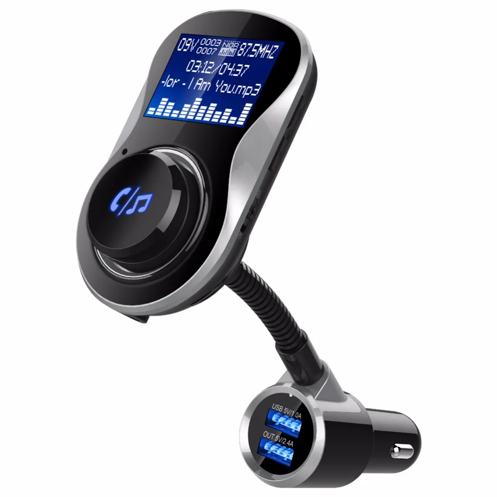 Bluetooth FM Transmitter Car Kit Modulator Auto Audio MP3 Player Dual USB Auto Ladegerät Unterstützung TF Karte & U disk