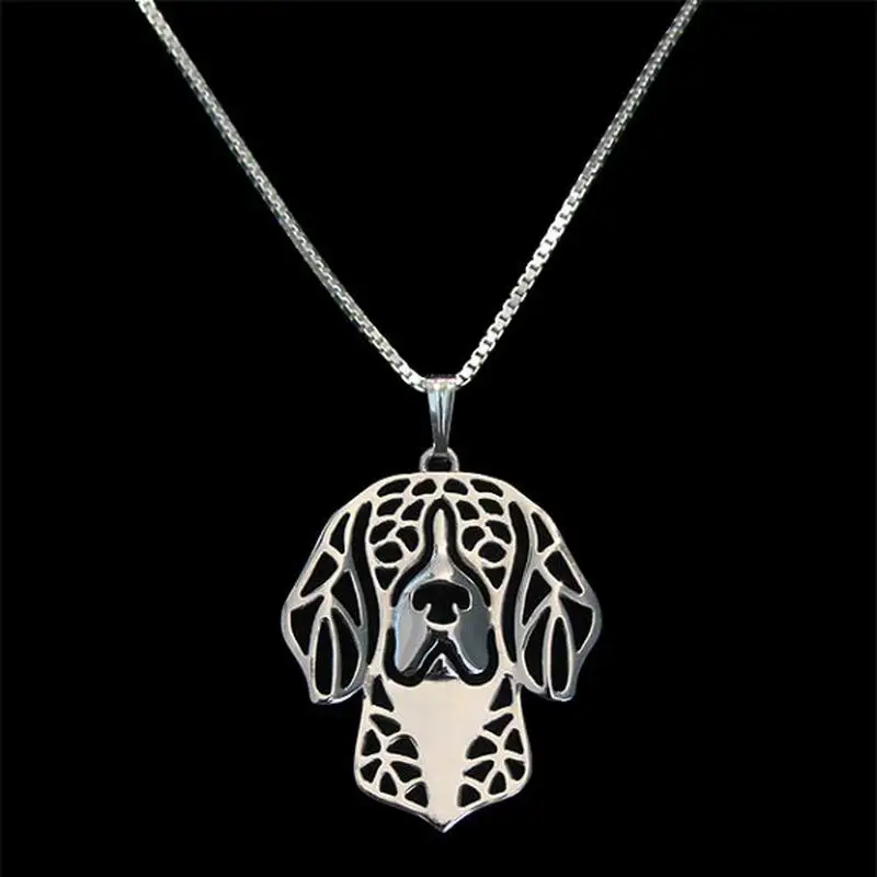 Women Pet Pendant Necklaces Lovers Beagle Jewelry Dog Shaped Necklaces