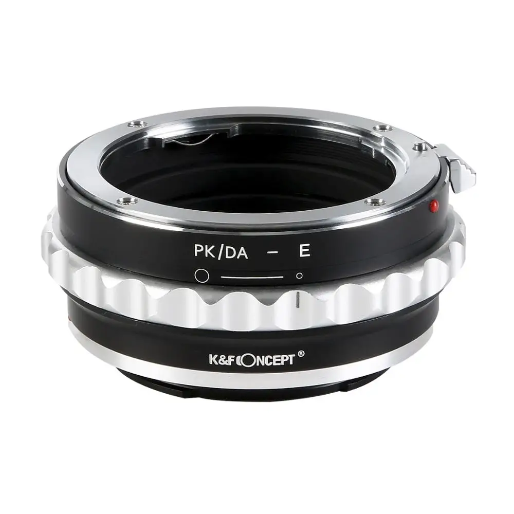 K&F Concept PK/DA-E Adapter for Pentax DA K mount lens to  E mount a7r2 a7m3 a7m2 a6500 a6400 a73 a7R3 NEX3 NEX5 Lens Adapter