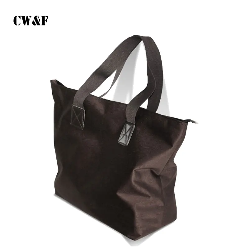 

New shopping bag travel hand carry large green cloth convenient shoulder bag