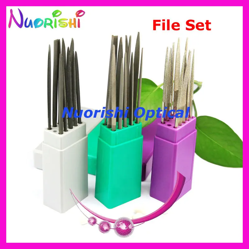 free shipping  professional glasses files set  diamond files A62, A63, A64