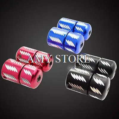 1pcs 25mm Nonslip Selflock Aluminum Tattoo Machine Grip Back Red Blue Stem w/ Tube Black