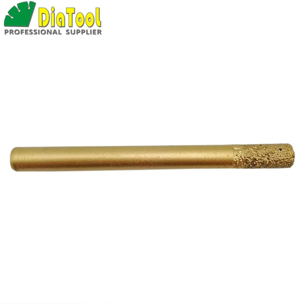 DIATOOL 2 قطعة التصنيع باستخدام الحاسب الآلي فراغ صنع من النحاس الماس نحت بت شقة نهاية (8/20 مللي متر) ، Striaght نتوءات الماس ، نهاية مطحنة