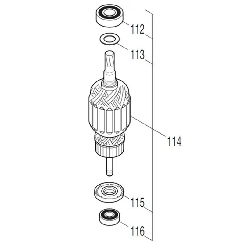 Imagem -03 - Rotor do Rotor da Armadura para Makita 5178983 Hr5202c Hr5212c