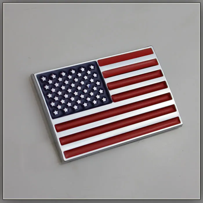 

1 Pcs Car decoration emblem flag standard usa Car Stickers american flag badge personalized stereo Car Styling