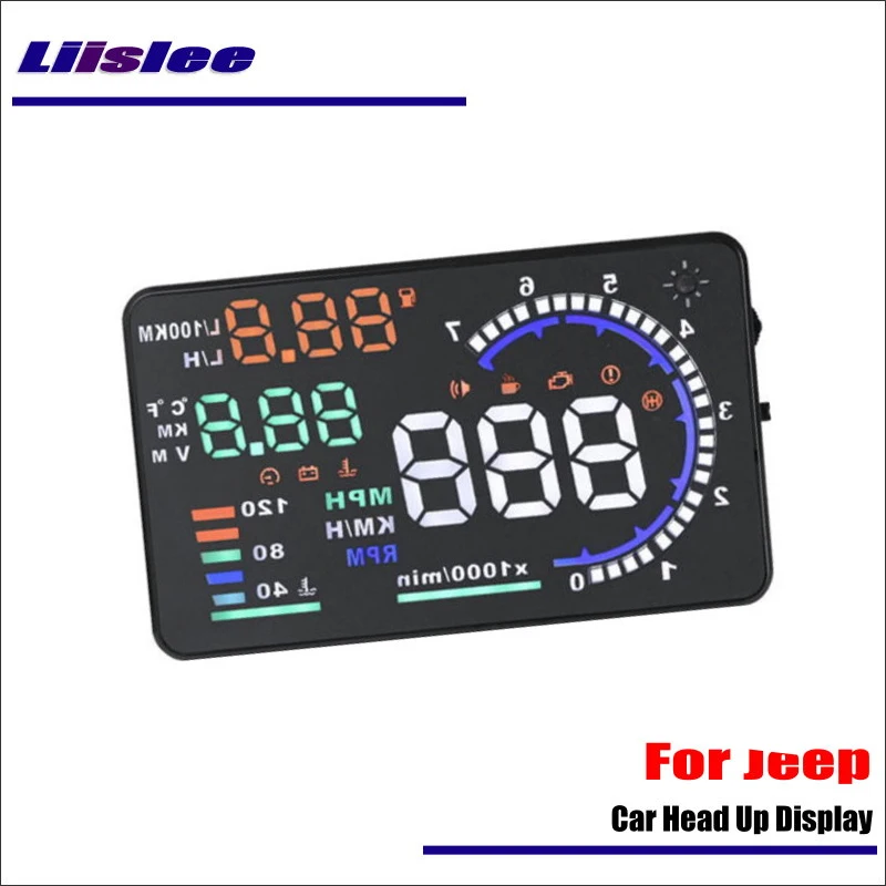 For Jeep Grand Cherokee 2010-2019 AUTO Car OBD HUD Head Up Display Driving Saft Screen Projector Reflecting Windshield