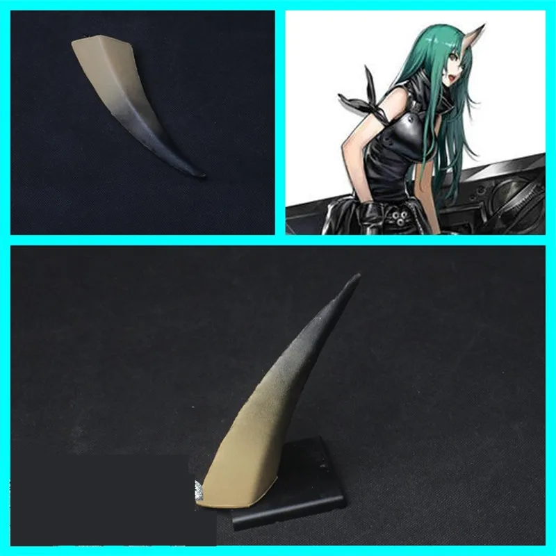 

New Game Arknights Hoshiguma Cosplay Horns Head Clip Headwear Hairwear Cosplay Props Cosplay Accessories Hair Clip Halloween