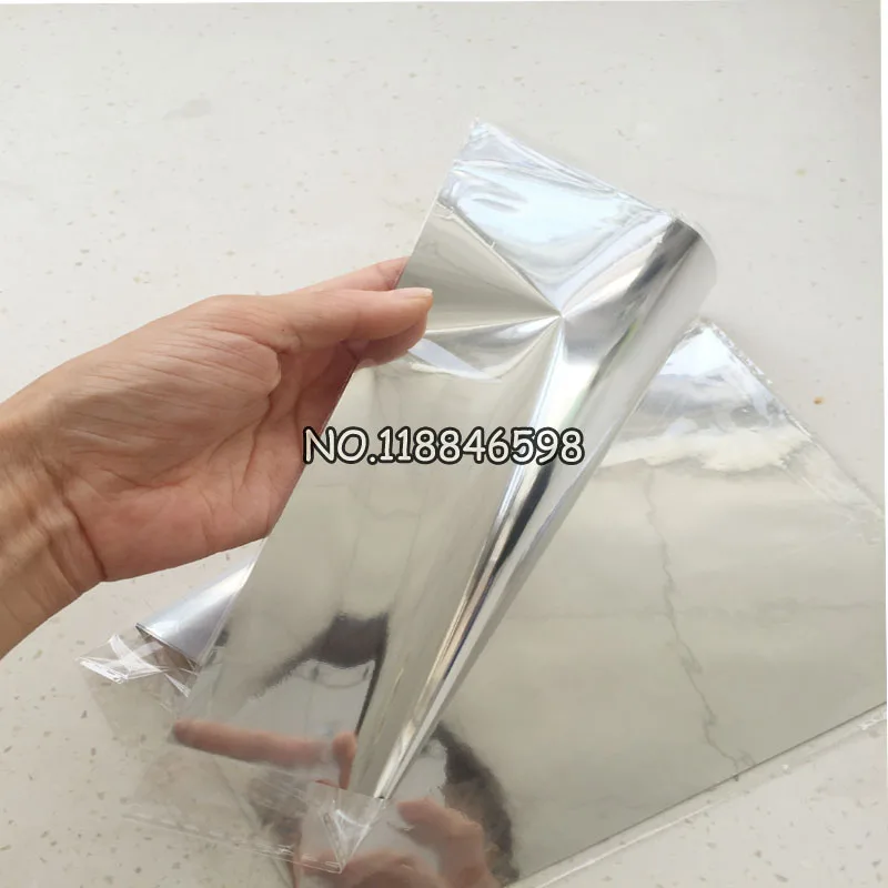 50Pcs 20x29Cm A4 Silver Color Hot Stamping Foil Paper Laminator Laminating Transfere on Elegance Laser Printer Craft Paper