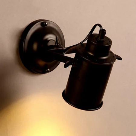 Industrial Wall Lamp Retro Wrought Iron Wall Sconces Adjustable Spot Light Vintage Wall Light For Bedroom Living Room Loft Bar