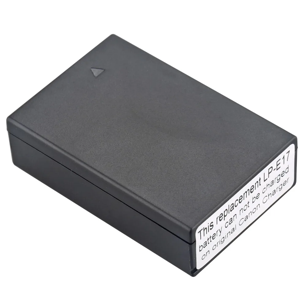 2Pcs Probty LP-E17 LP E17 배터리 + LCD 듀얼 충전기 Canon EOS 750D 760D 8000D M3 M5 Rebel T6i T6s KISS X8i 디지털 카메라