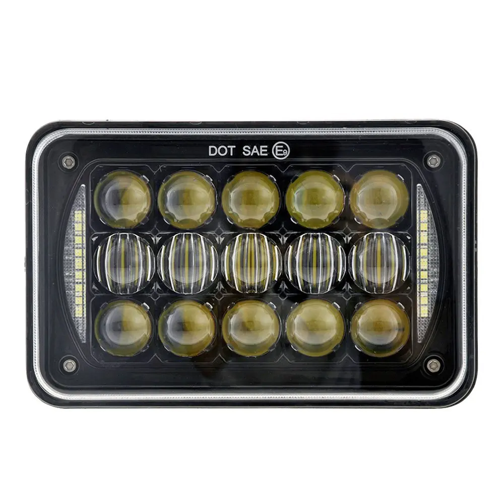 

1 Pair LED6448 DOT Approved 48w 4x6 inch LED Headlights Rectangular Replacement H4651 H4652 H4656 H4666 H6545 with DRL Lantsun