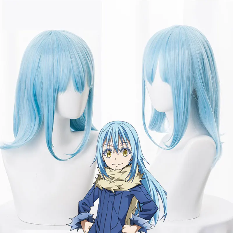 That Time I Got Reincarnated as a Slime Cosplay Wig Rimuru Tempest Long Blue Hair Role Play Tensei shitara Slime Datta Ken