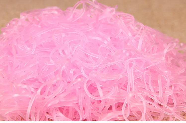1MM Pet Hair Rubber Band  High Elasticity Dog Cat Hair Accessories Transparent series 8024