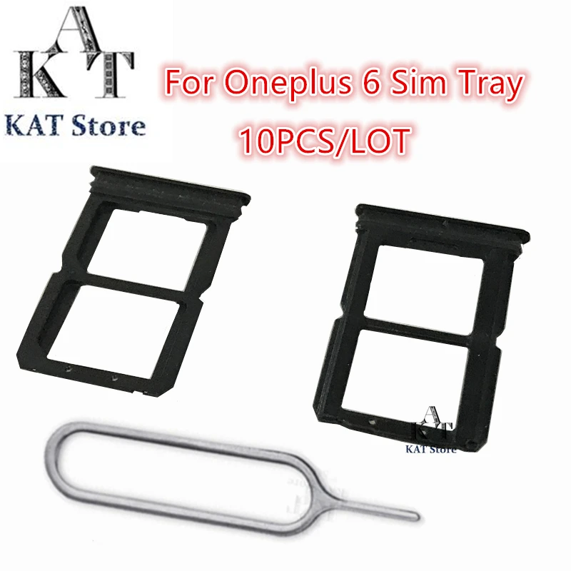 

10Pcs Sim Tray For Oneplus 3T 5T 6 Micro SIM Card Tray Slot Holder SIM Slot With Eject Pin Needle Tool Repair Parts