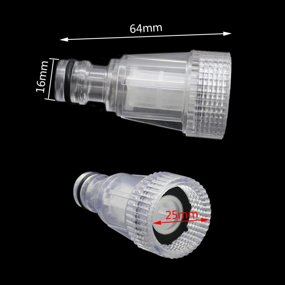 Filtro de agua de 3/4 "para jardín, conectores rápidos de agua para lavadora de coche, bomba de filtro Universal para pezón, accesorios para máquina de limpieza - details 1