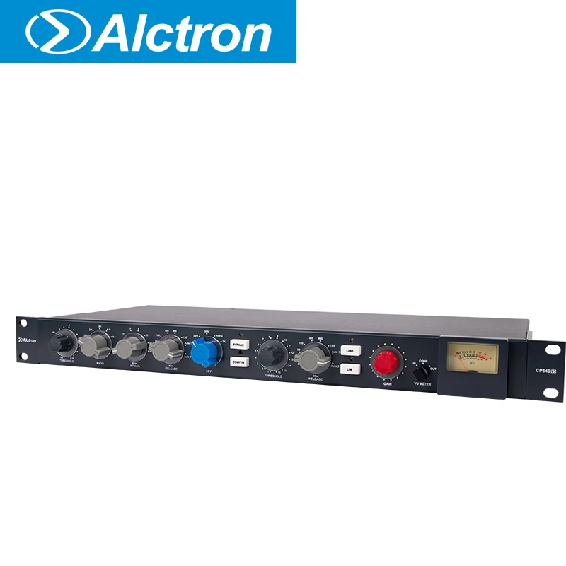 

Alctron CP540V2 signal compressor and limiter designed to fulfill the critical need for high performance audio compressor