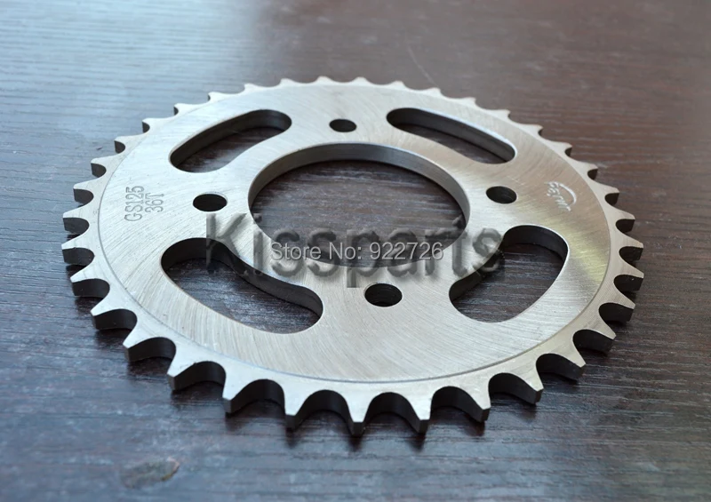 For Suzuki Hyosung Kawasaki HMZ EN GS 125 GN125 RG125 Motorcycle rear sprocket 34-36-48 T 428 chain modification speed-raising