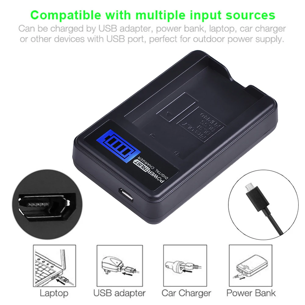 1 шт. BLS 1 BLS1 BLS-1 аккумуляторная батарея + ЖК-Зарядное устройство USB для OLYMPUS E-PL1 E400 E410 E420 E450 E620 E-P1 E-P2 батарея