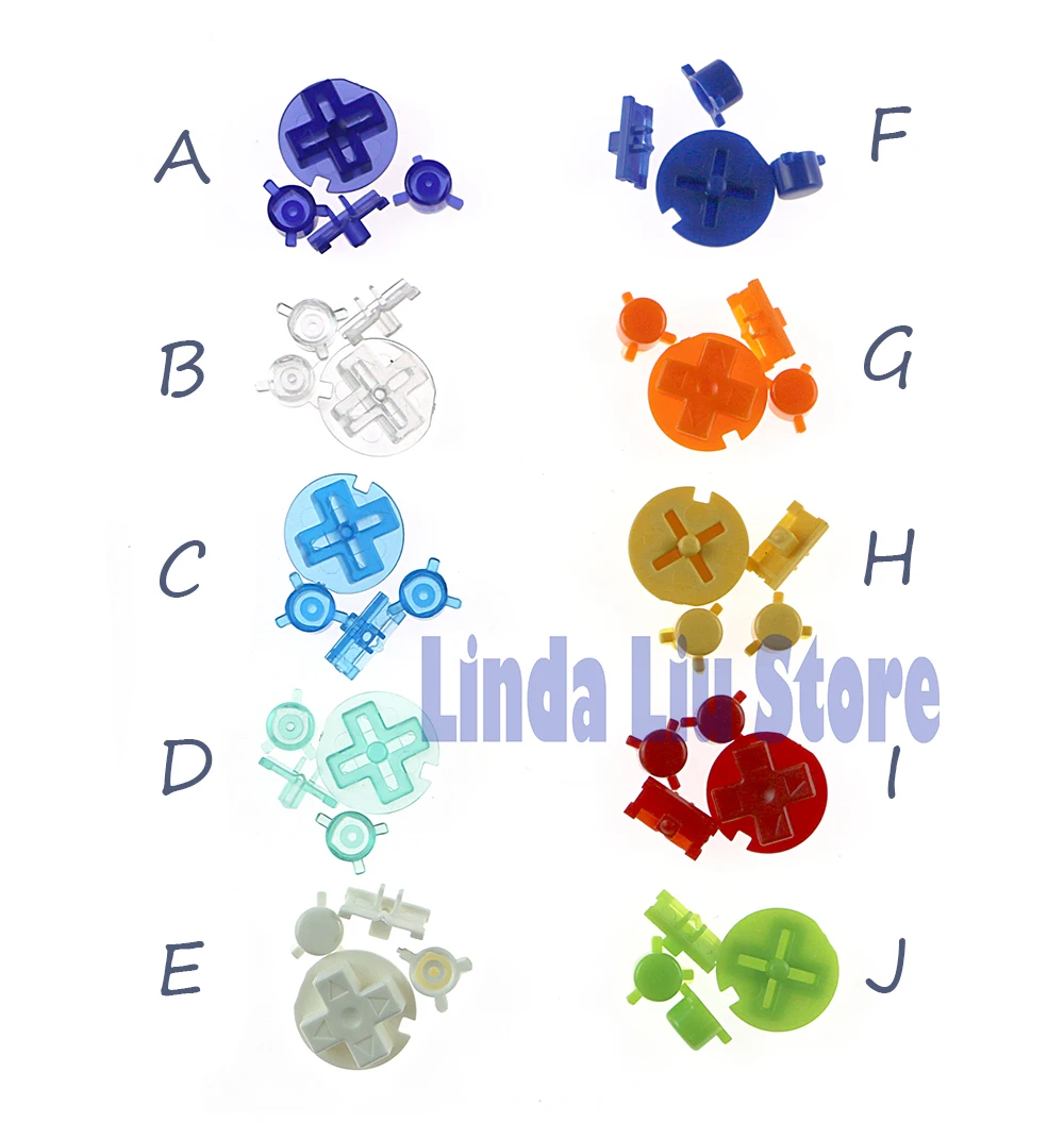 

20 комплектов, 50 комплектов кнопок A, клавиатуры для Gameboy Pocket GBP, кнопки включения и выключения питания для GBP D, кнопки питания