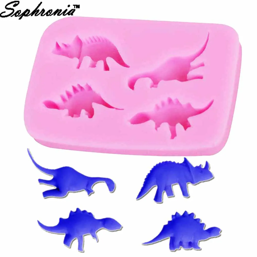 3D Dinosaur Drago 1pcs Silicone Mold for UV Resin Gumpaste Surgarcraft Icing Handmade Tool Epoxy Gumpaste Chocolate MouldsM877