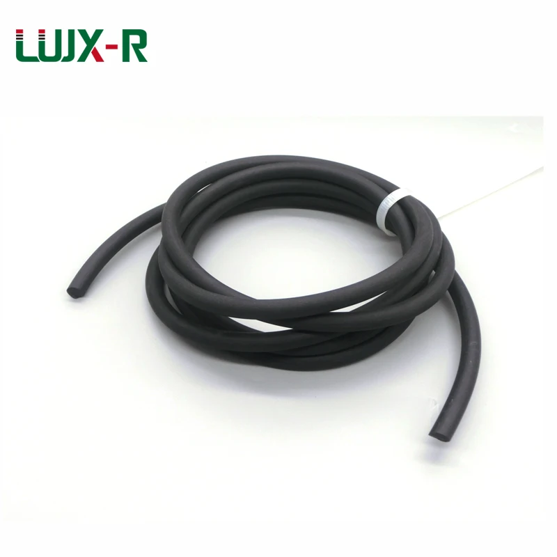 LUJX-R Fluorubber Strip O Shape Cord Round Soild FKM Sealing Strip Dia. 2/3/4/5/6/7/8/9/10/12/15mm Fluoro Rubber Sealing Strip