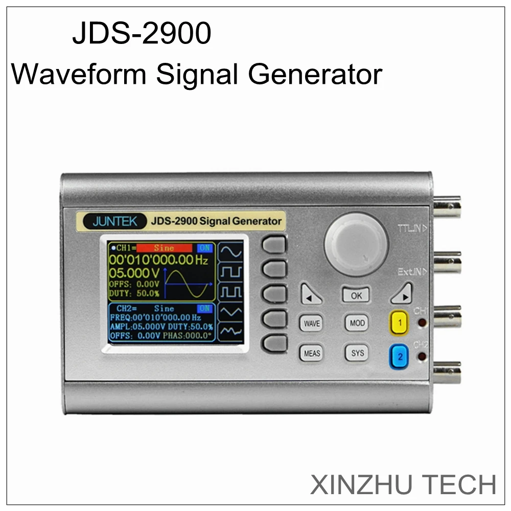 

JDS2900 30MHz DDS Function Signal Generator Counter Precision Digital Control Dual Channels Frequency Meter Arbitrary Waveform