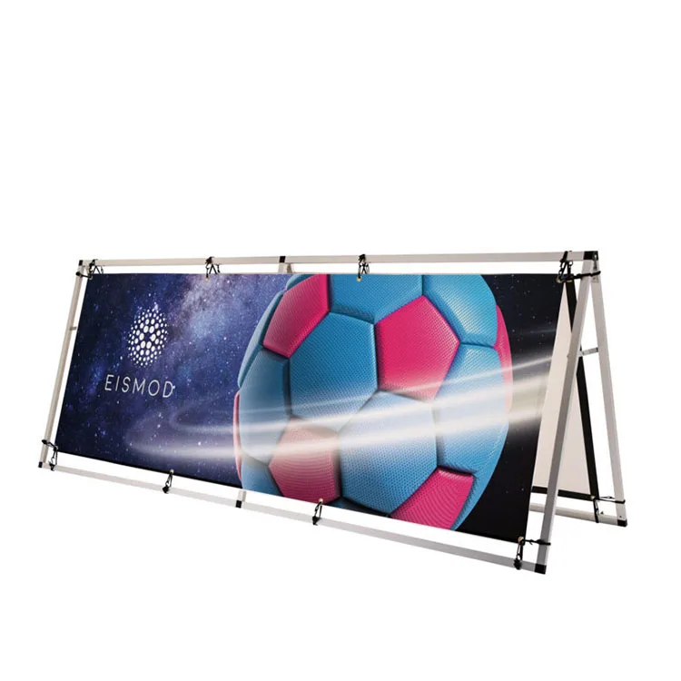 Morning horizontal A frame banner stand custom logo banner stand for advertising display board