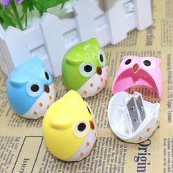 1 Pc Kawaii Owl Pencil Sharpener Cutter Knife Child Student Stationery Promotional Gift Stationery