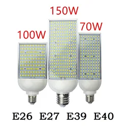 E40 E39 street Lamp E27 E26 LED corn Bulbs 70W 100W 150W high bay Lighting outside parking Poles Lights Lampada Cold Warm White