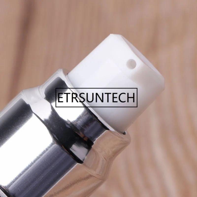 10/15/30/50/100ml Silber Gold High-grade Nachfüllbare Flaschen Tragbare Airless Pumpe dispenser Flasche Für Reise Lotion H0069 – Detail 7