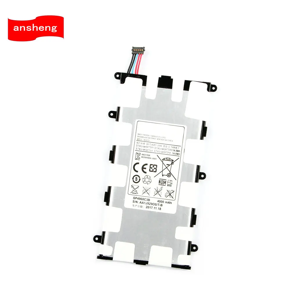 

High Quality 4000Mah SP4960C3B Battery For Samsung GALAXY Tab 7.0 Plus P3110 P3100 P6200 P6210 Tablet Battery