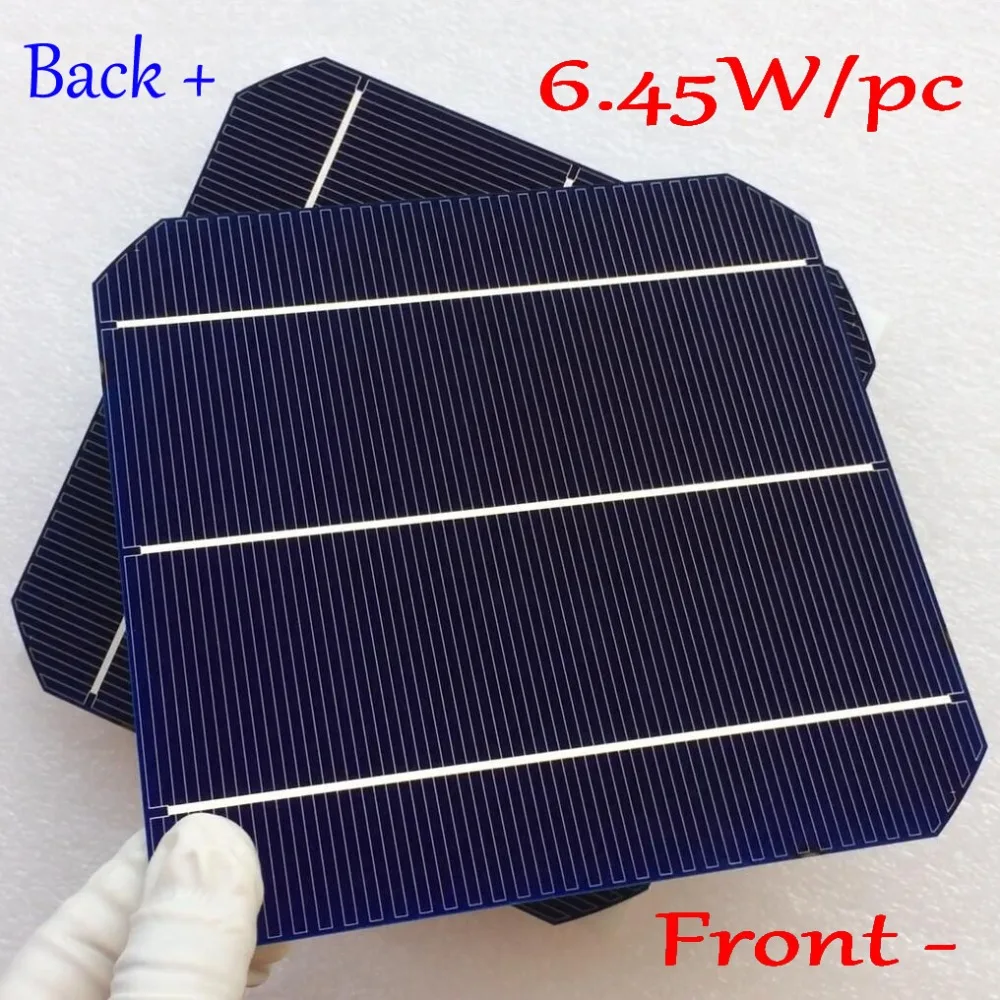 Sunpower flexible solar cell- Newest Double-side Mono Monocrystalline Solar Cell- 4BB Mono Poly solar cell with enough PV Ribbon