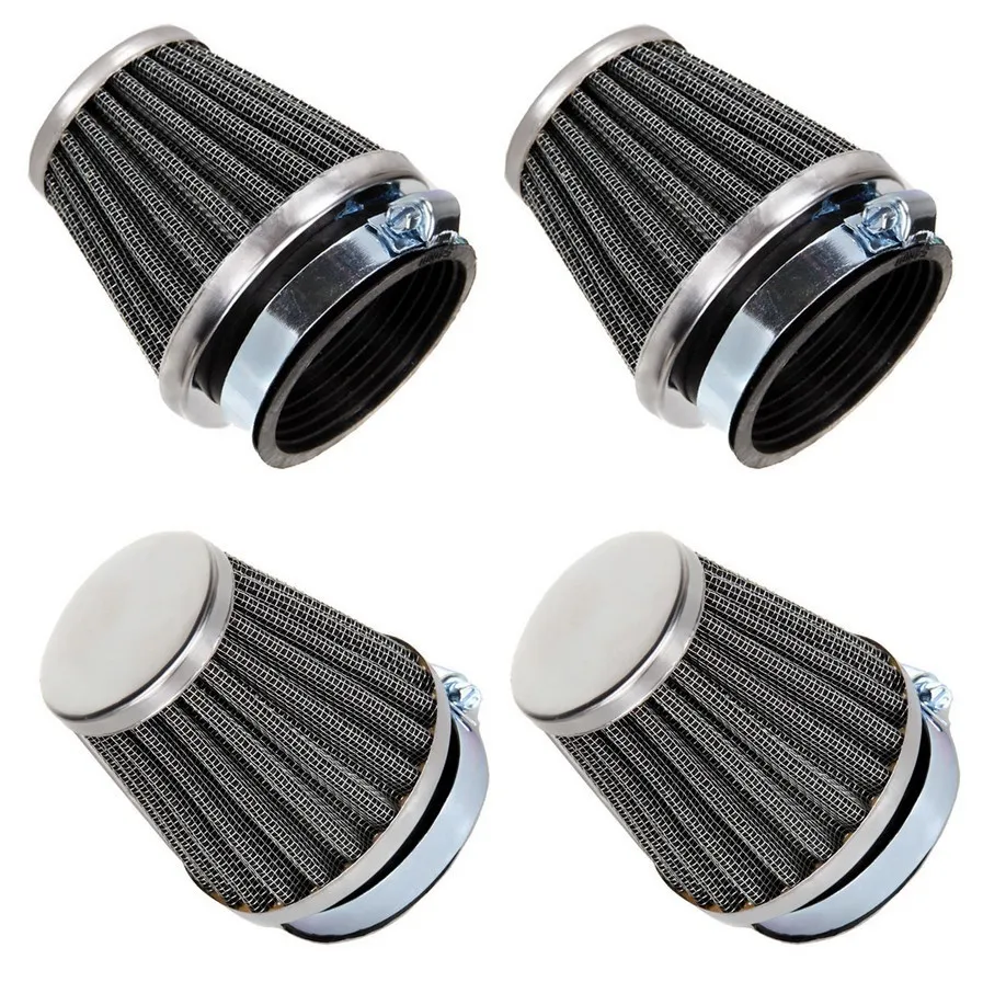 

4 PCS Universal Motorcycle Replacement Clamp-on Air Filter Cleaner Case for YAMAHA HONDA SUZUKI KAWASAKI 39 42 48 50 52 54 60mm