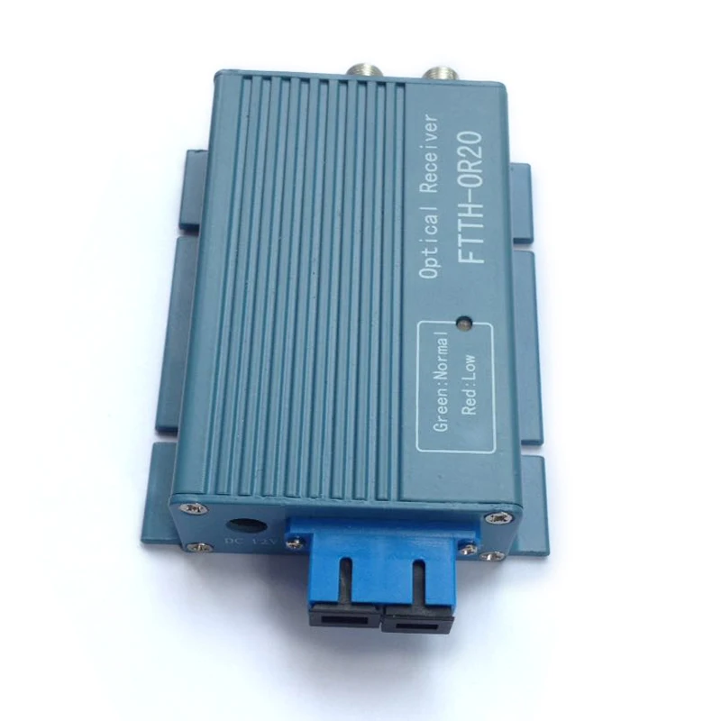 Aluminium OR20 CATV Fiber Optical Receiver AGC Micro SC UPC Duplex Fiber Optical Connector with 2 output port WDM for Receiver