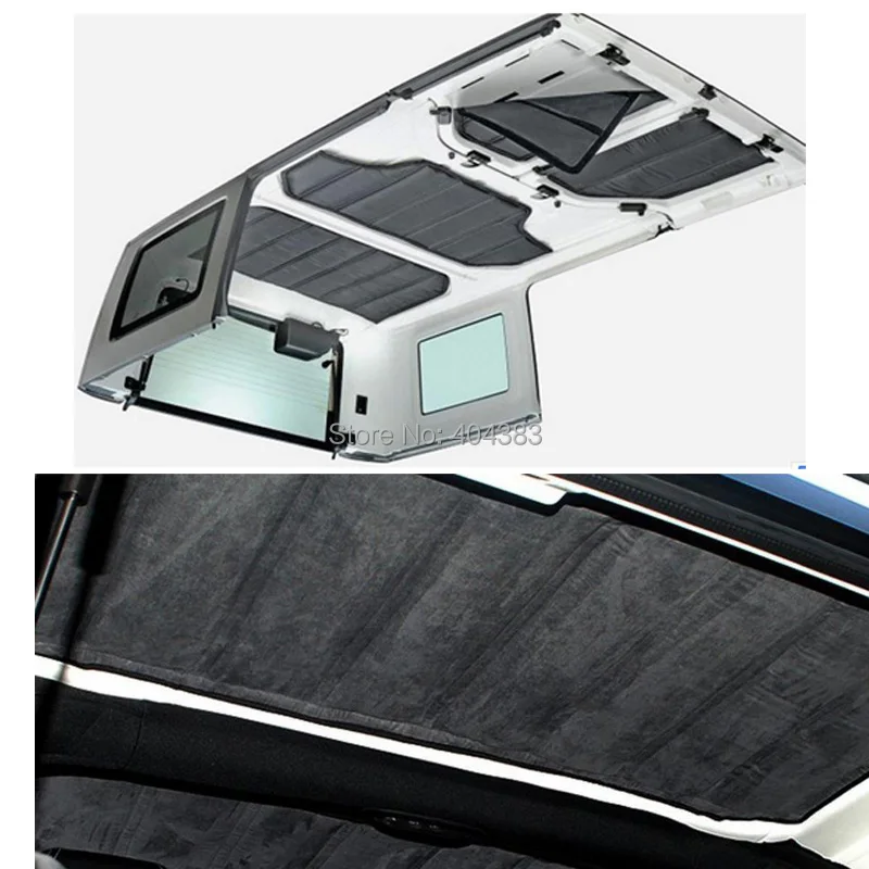 Good quality Car Accessories  4pcs Per Set Sound Deadener Hard Top Insulation Kit FoR Jeep Wrangler JK  4DOORS 2012 Up