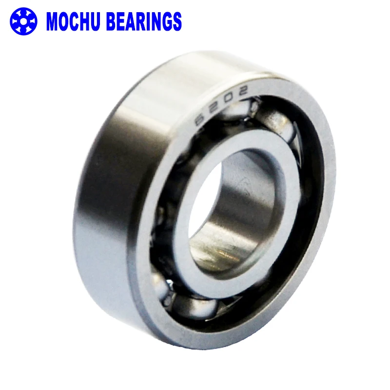 10pcs bearing 6202 15x35x11 MOCHU Open Deep groove ball bearings Single row High Quality bearings