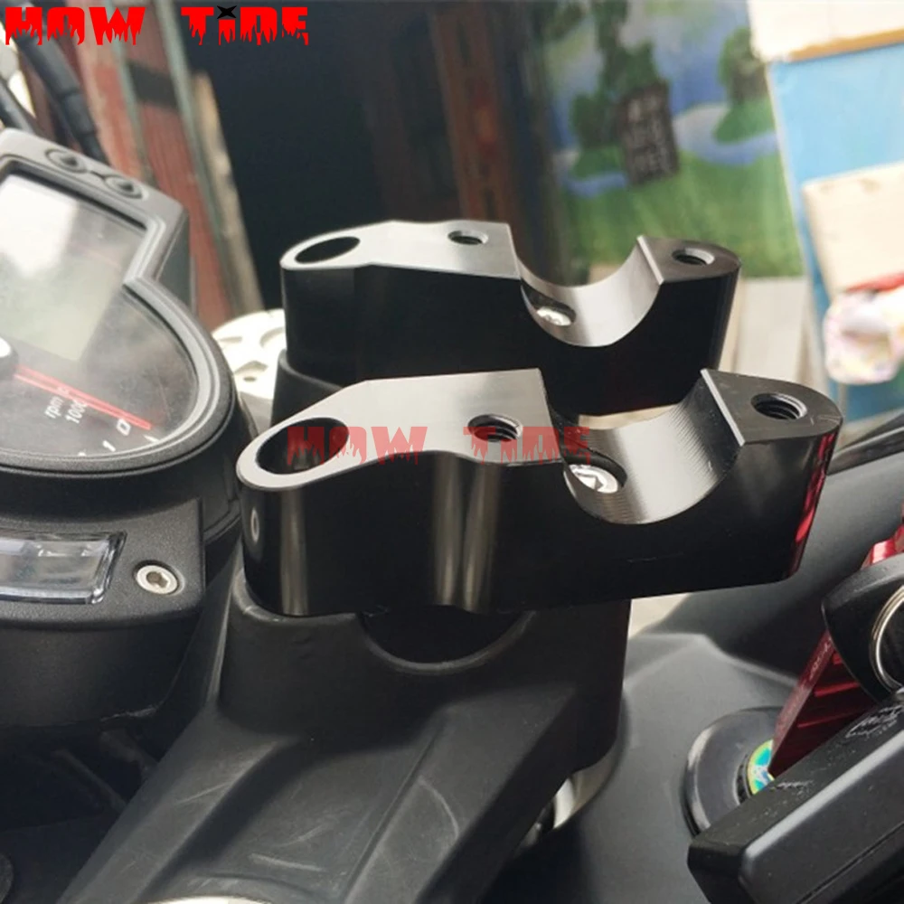 Motorcycle Accessories CNC Handlebar Risers Handle Bar Clamp Extend Adapter For Benelli BJ600 BN600 TNT600 BN600i TNT/BN 600