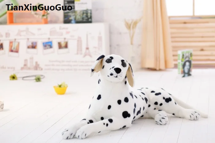 

large 60cm prone Dalmatian dog plush toy soft doll throw pillow birthday gift s0493